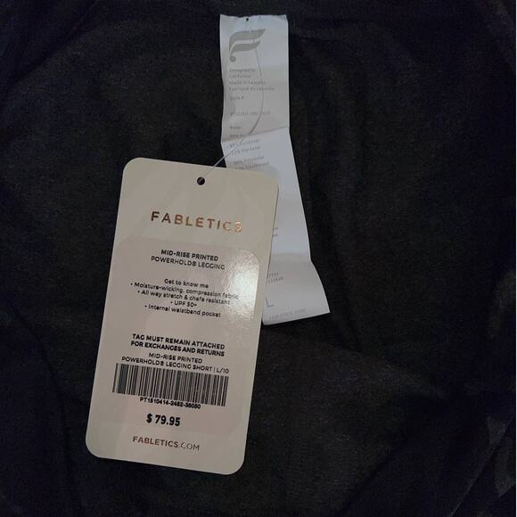 New Fabletics Mid-Rise Powerhold Legging Camo size L short - Picture 6 of 6